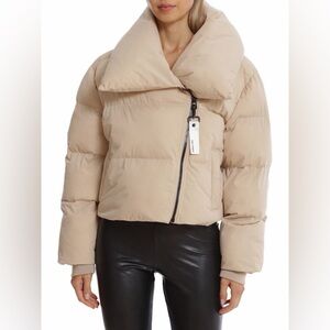 Avec Les Filles Cropped Puffer Jacket